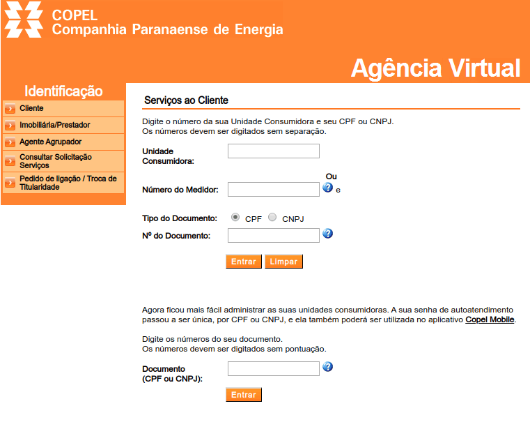 Segunda Via Copel – Pague com o Cartão de Crédito (SEM TAXAS)